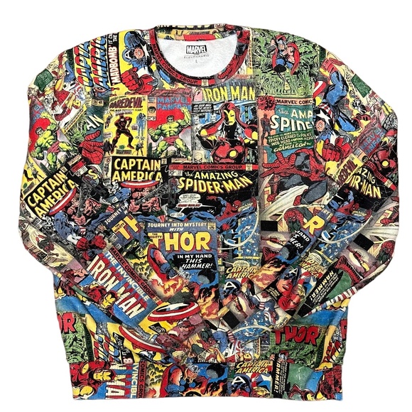Marvel comic all over print sweater - Picture 1 of 2